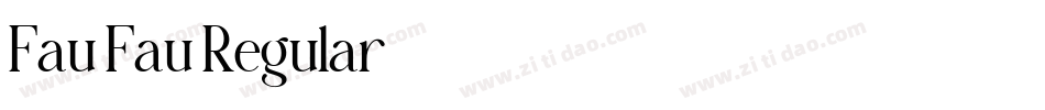 Fau Fau Regular字体转换